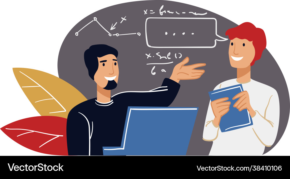 Teamwork and progress in project completion vector image
