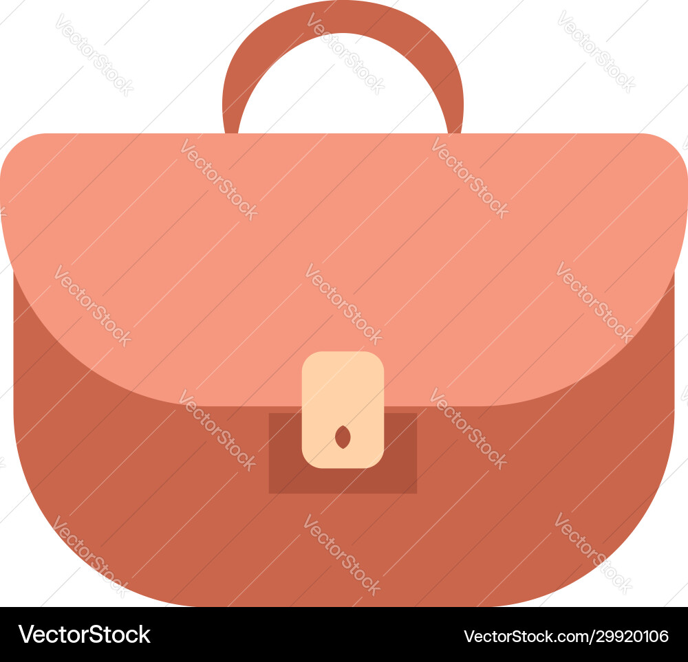 Women handbag flat icon blue modern bag isolated Women handbag flat icon blue modern bag isolated vector image