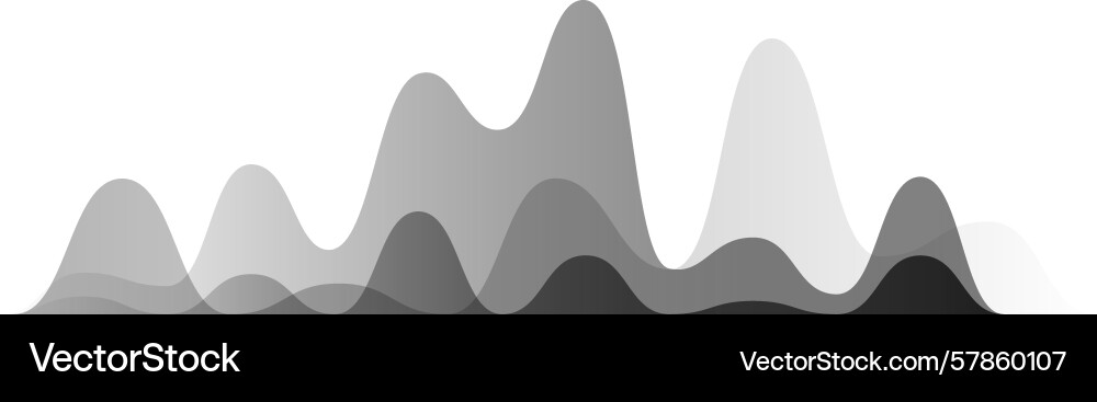 Abstract background with overlapping monochrome Abstract background with overlapping monochrome vector image