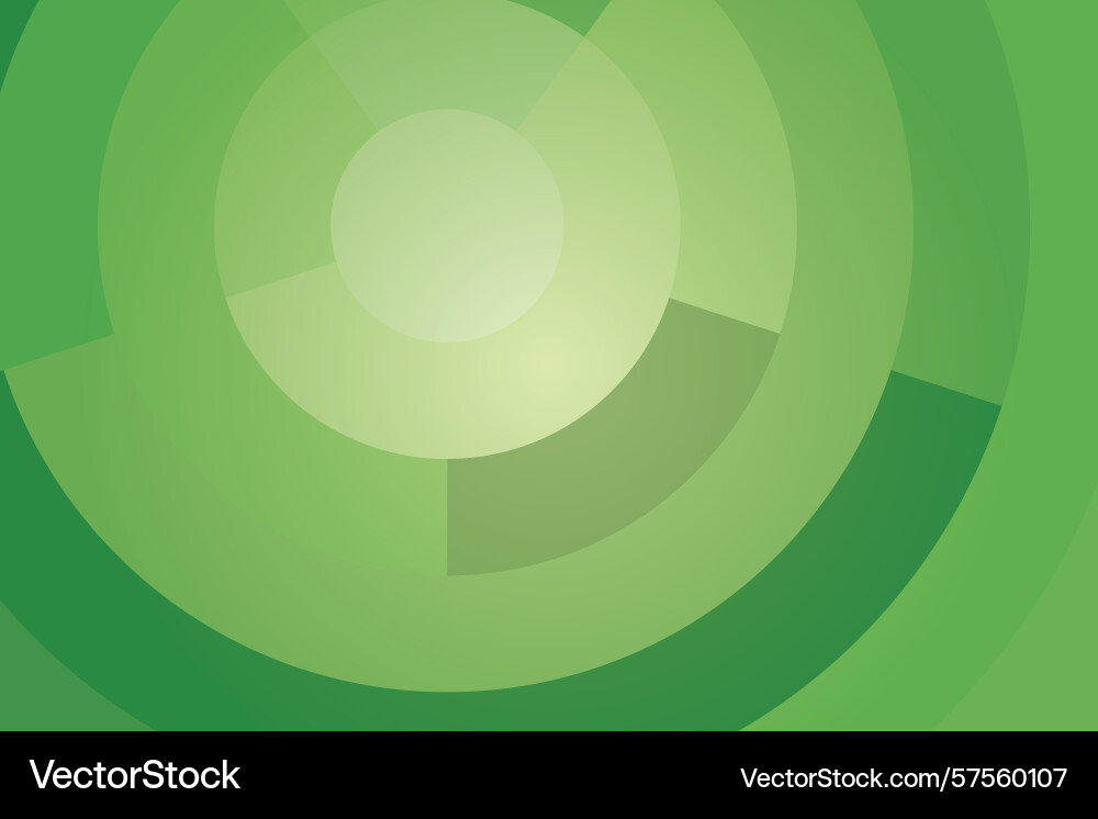 Abstract green circular design with gradient shade Abstract green circular design with gradient shade vector image