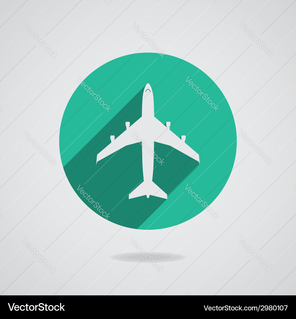 Airplanes icons vector image