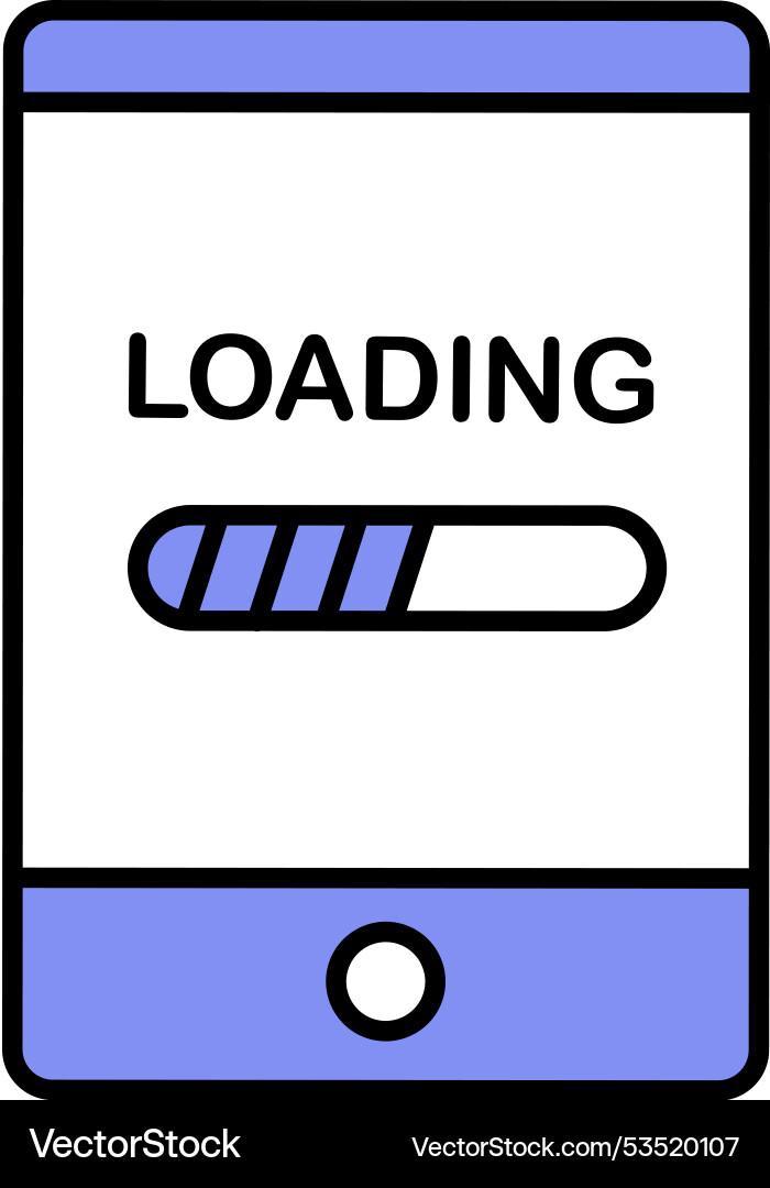 App-Update-Icon-Upgrade Ladevorgang vektorbild