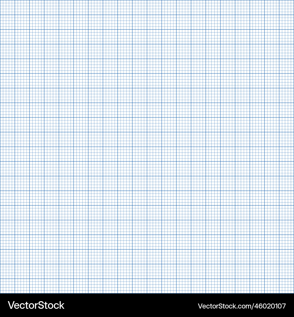 Blue graph paper pattern background Vector Image