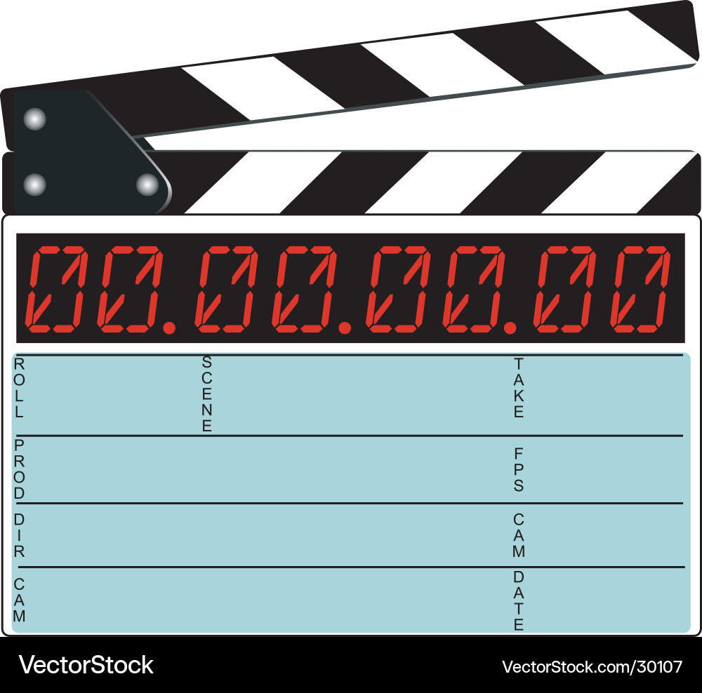Clapper vector image