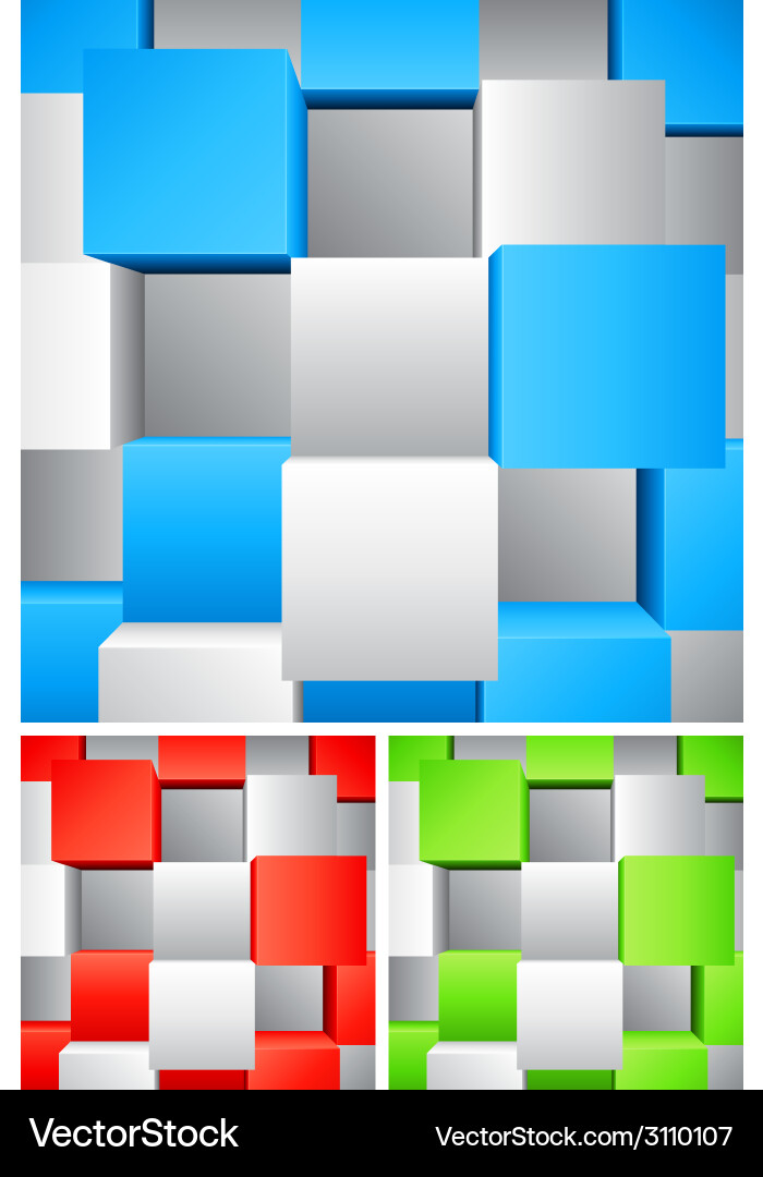 Colorful Cube Pattern vector image