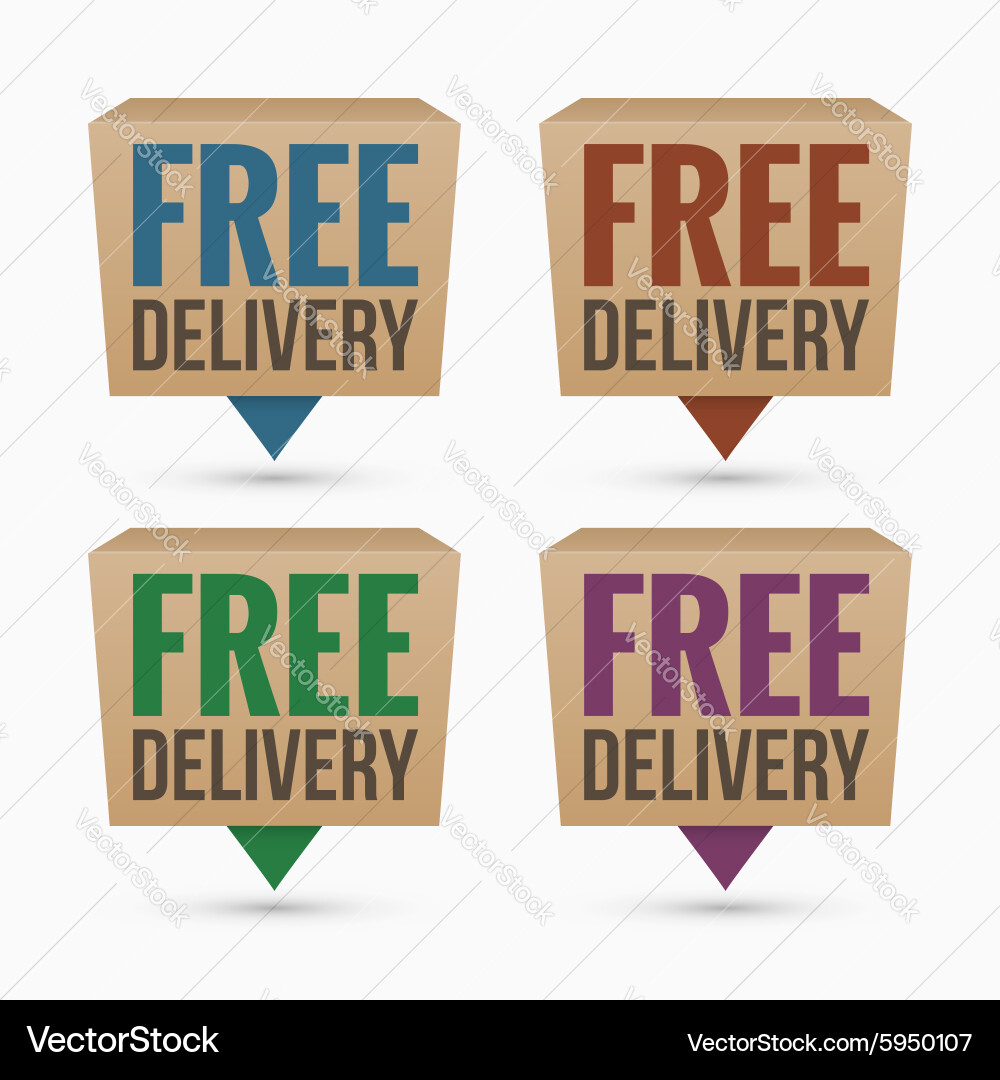 Delivery Icon - Boxes Pointer vector image