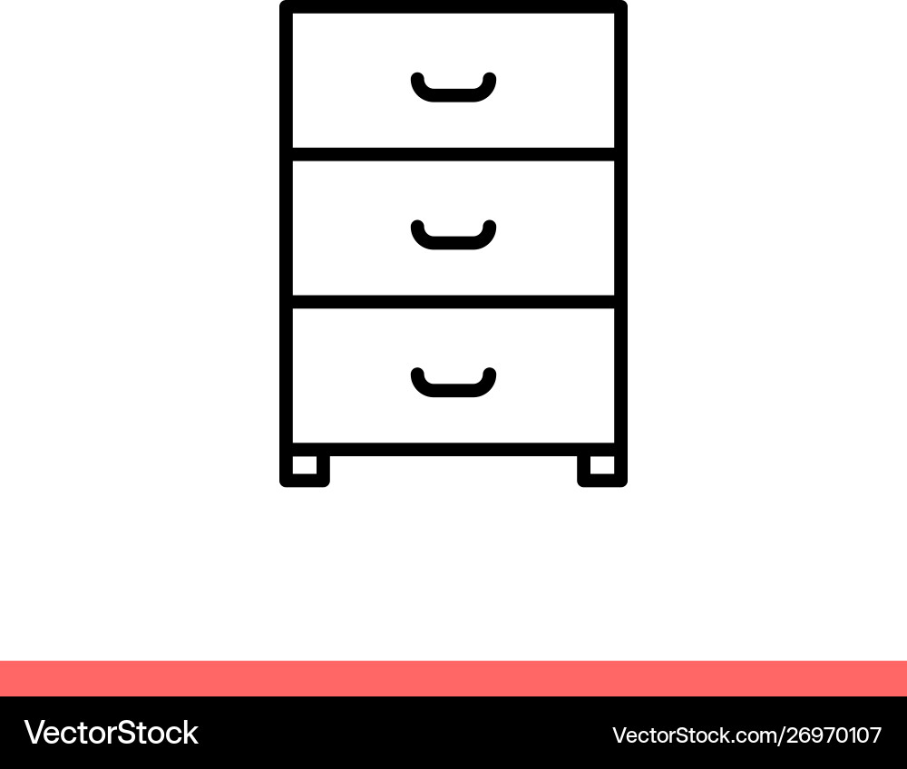 Drawer icon for web or mobile app Drawer icon for web or mobile app Vector Image