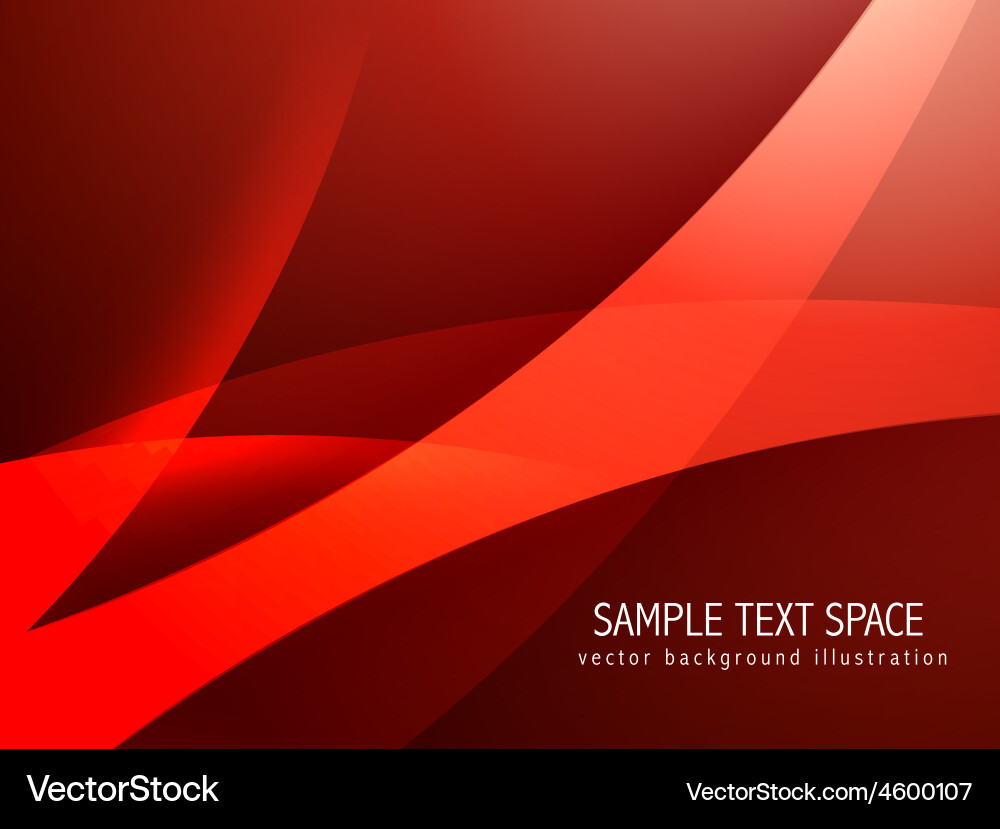 Dynamic Red Wave Background vector image