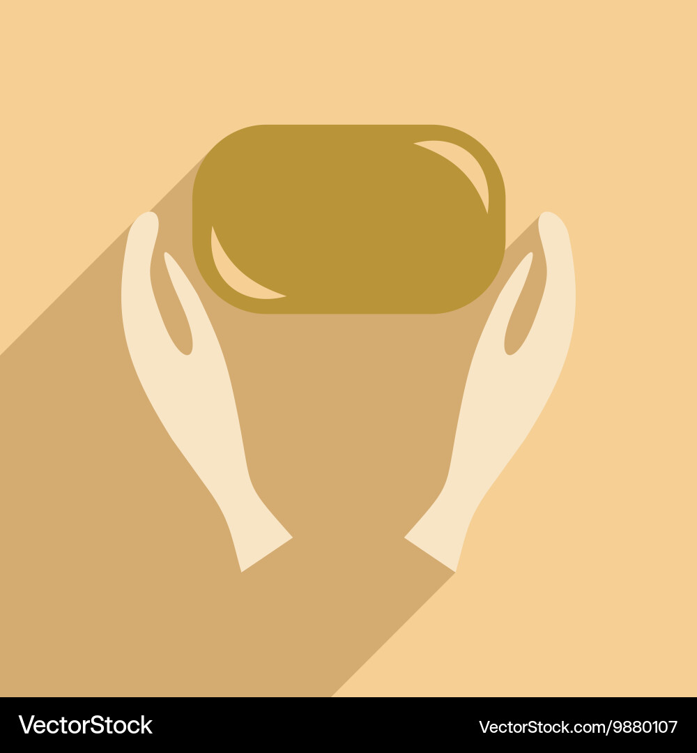 Flat with shadow icon and mobile application clean vector image
