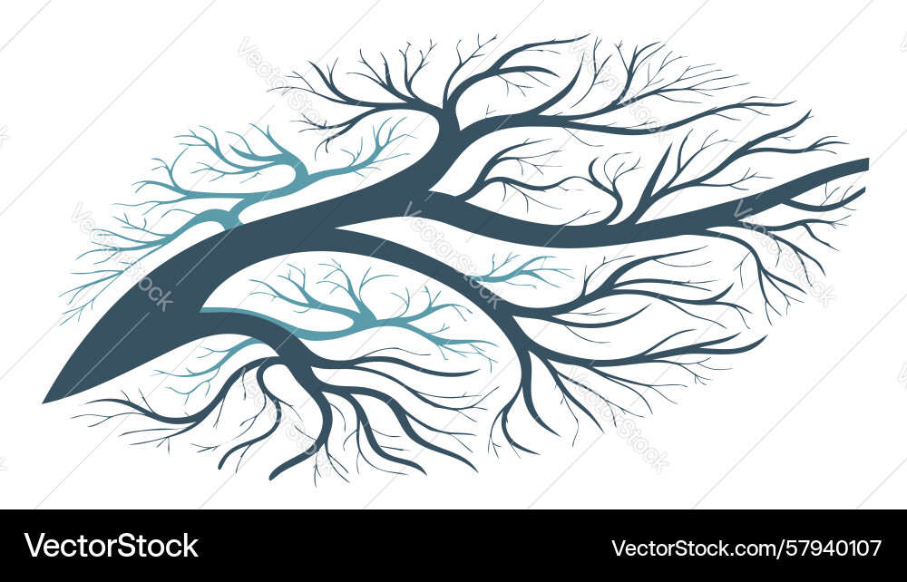 Intricate Branch Network Vector Image