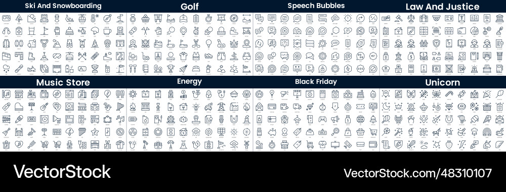 Linear style icons pack in this bundle include Linear style icons pack in this bundle include vector image