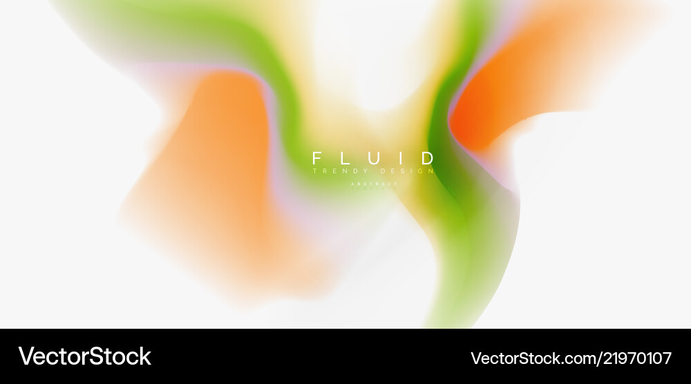 Liquid Flow Wave Abstract Pattern vector image