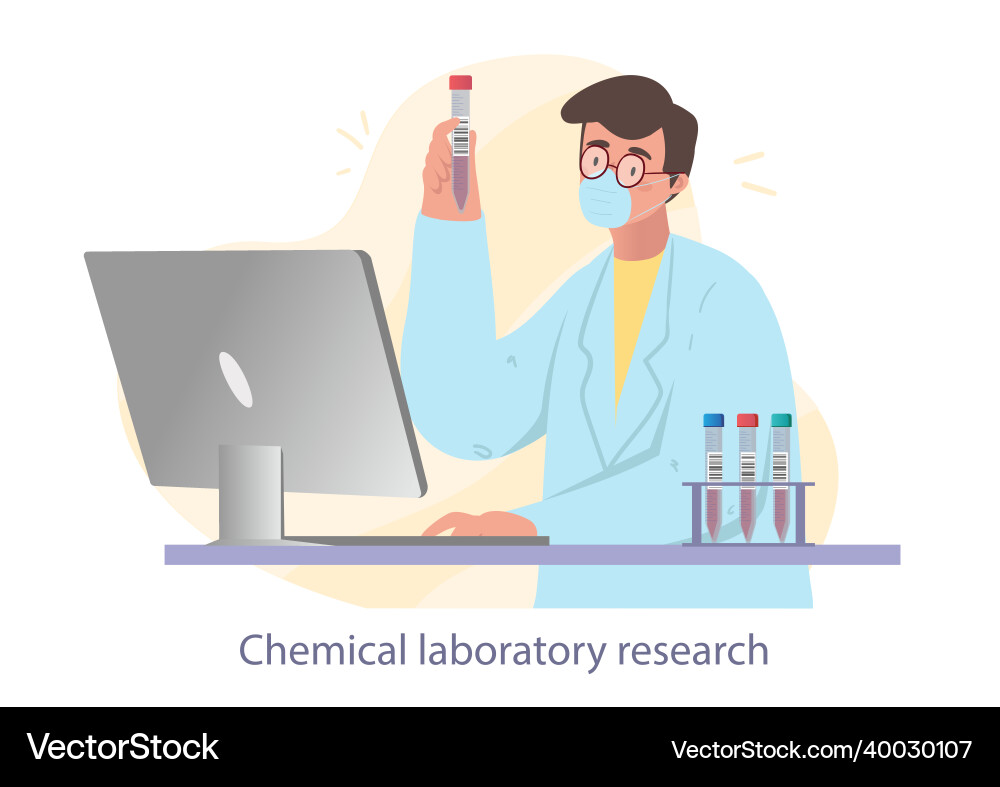 Man with flask Man with flask vector image