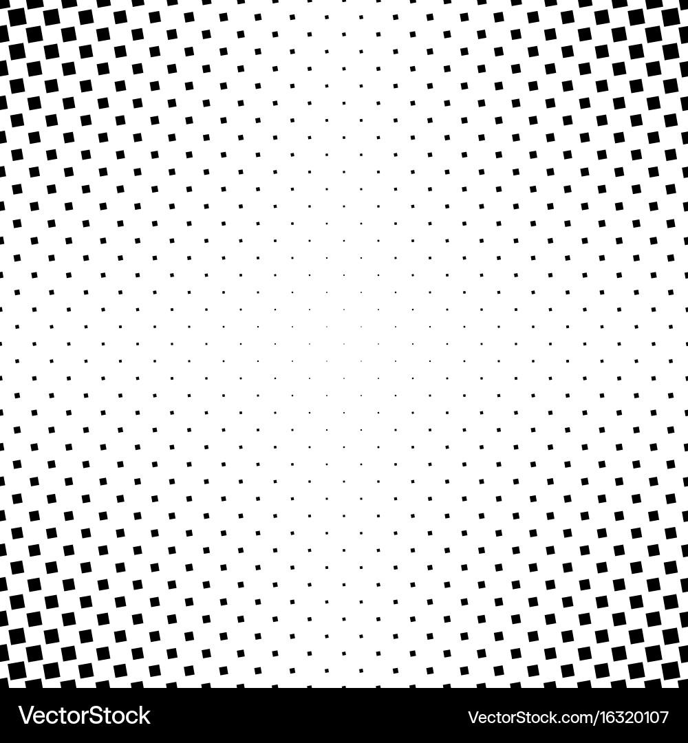 Monochrome abstract square pattern background vector image