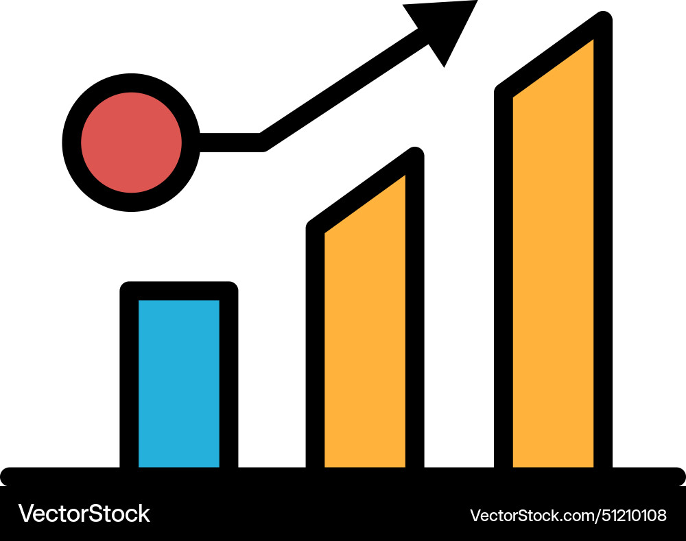 A black and white image of graph with line A black and white image of graph with line vector image