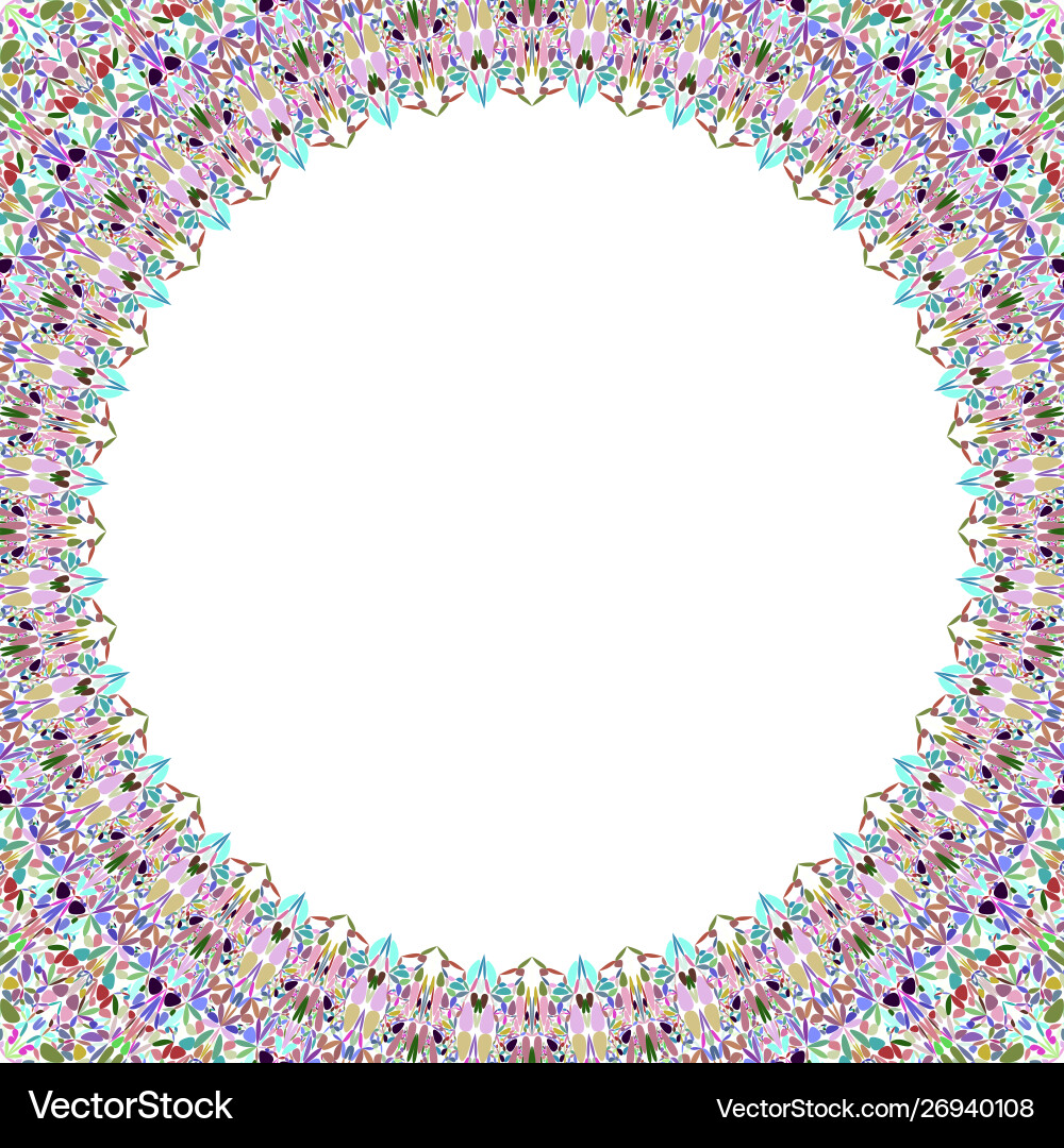 Abstract circular frame with white background Vector Image