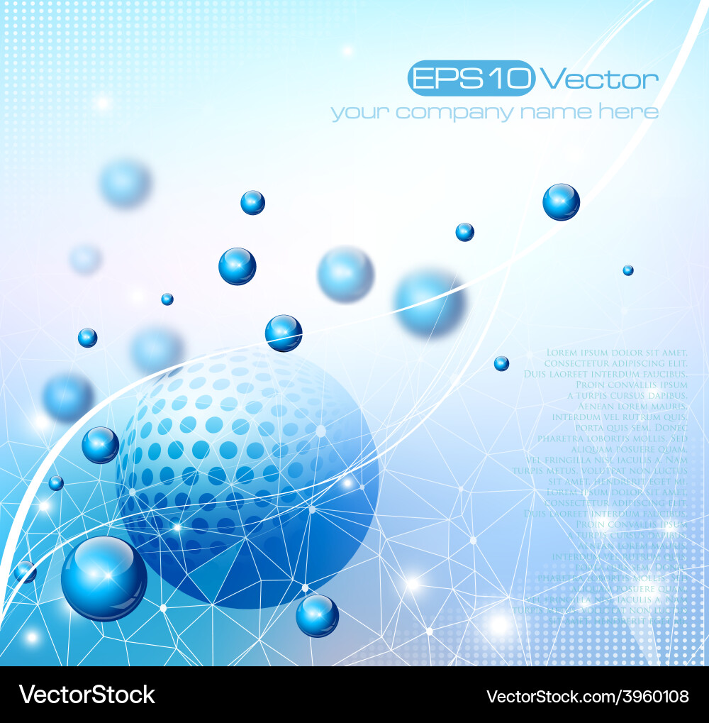 Abstract depth of field background composition vector image