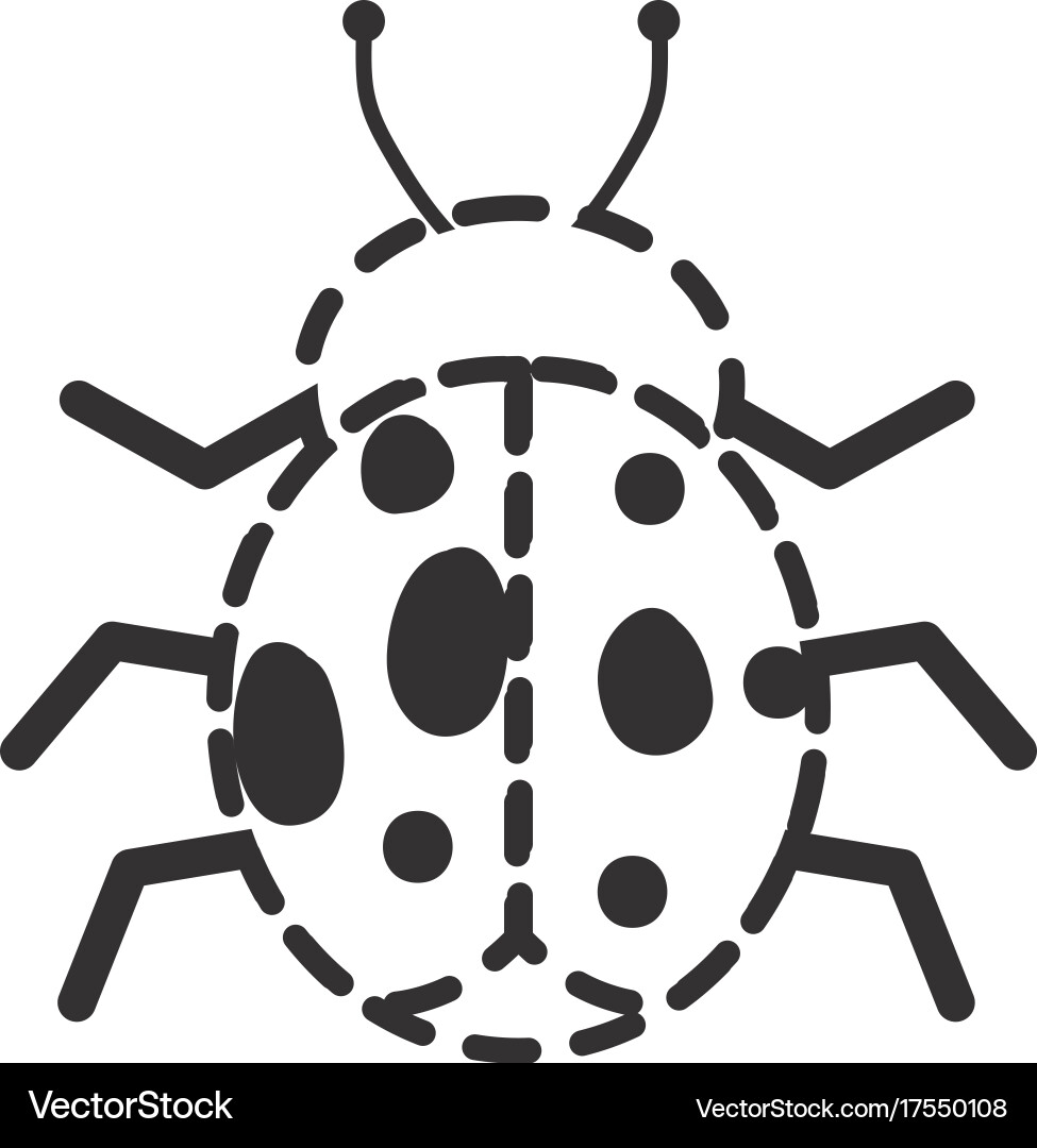 Bug icon image Vector Image