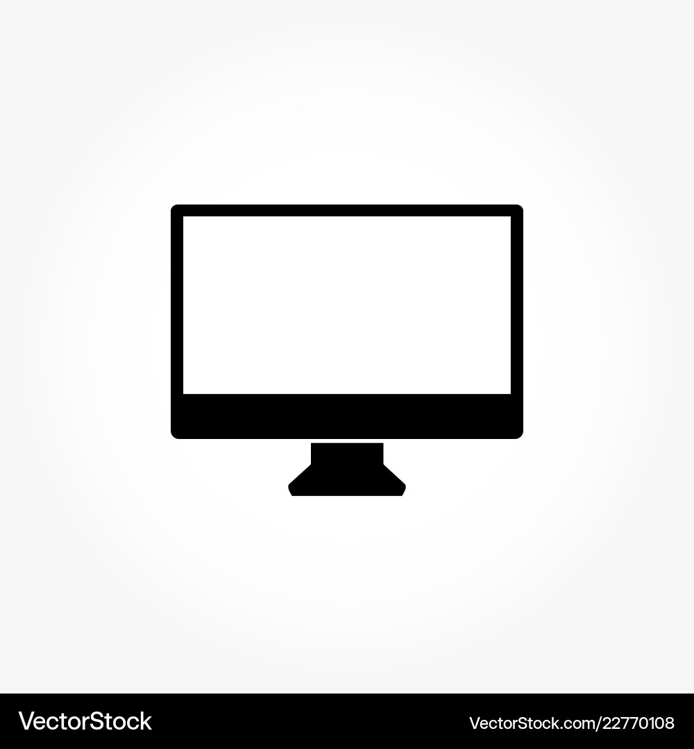 Computer with a light display on gray white Computer with a light display on gray white vector image