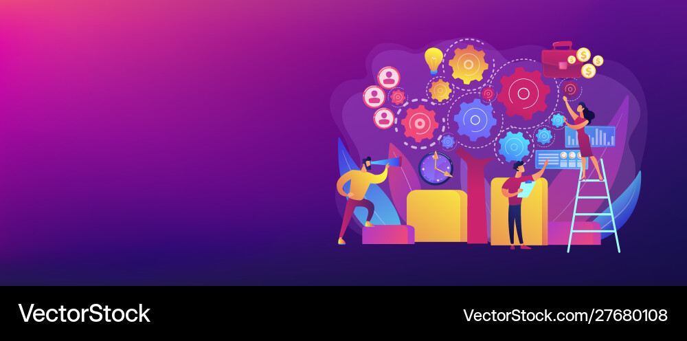 Enterprise architecture concept banner header Enterprise architecture concept banner header vector image