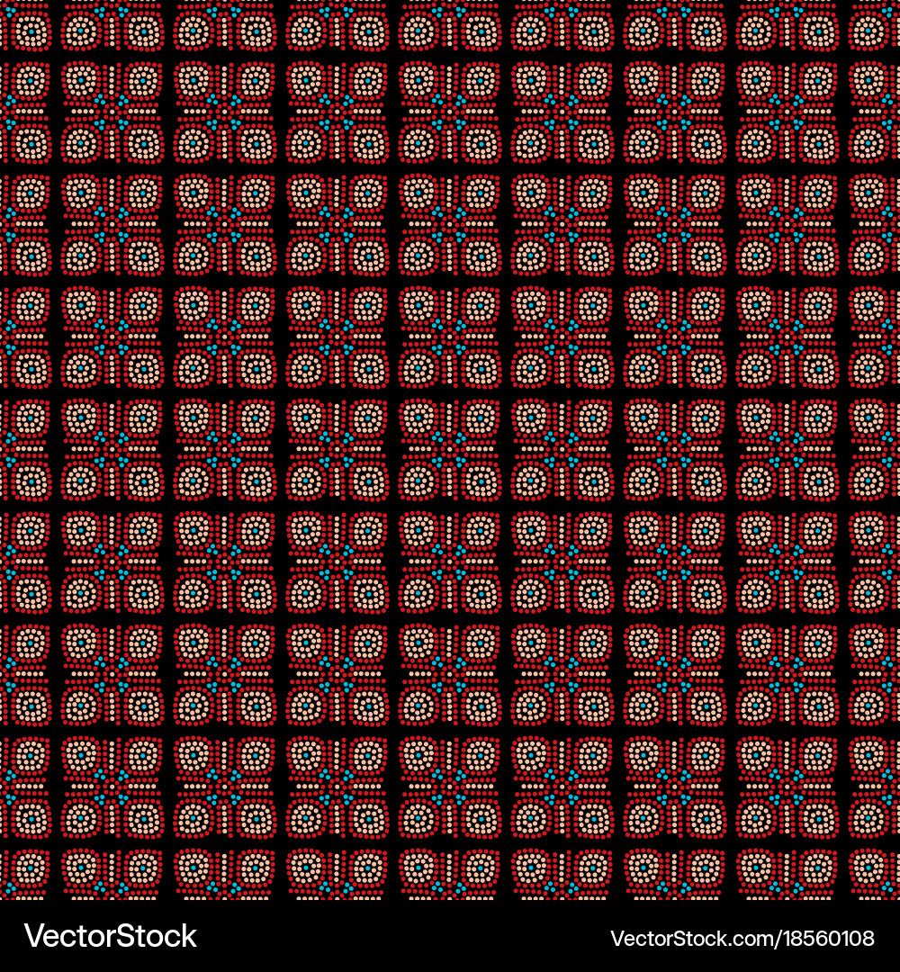 Ethnic seamless pattern background in brown Vector Image