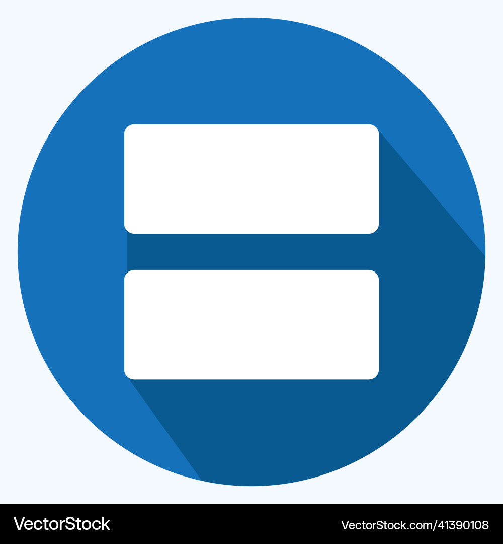 Icon view array - long shadow style simple Icon view array - long shadow style simple vector image