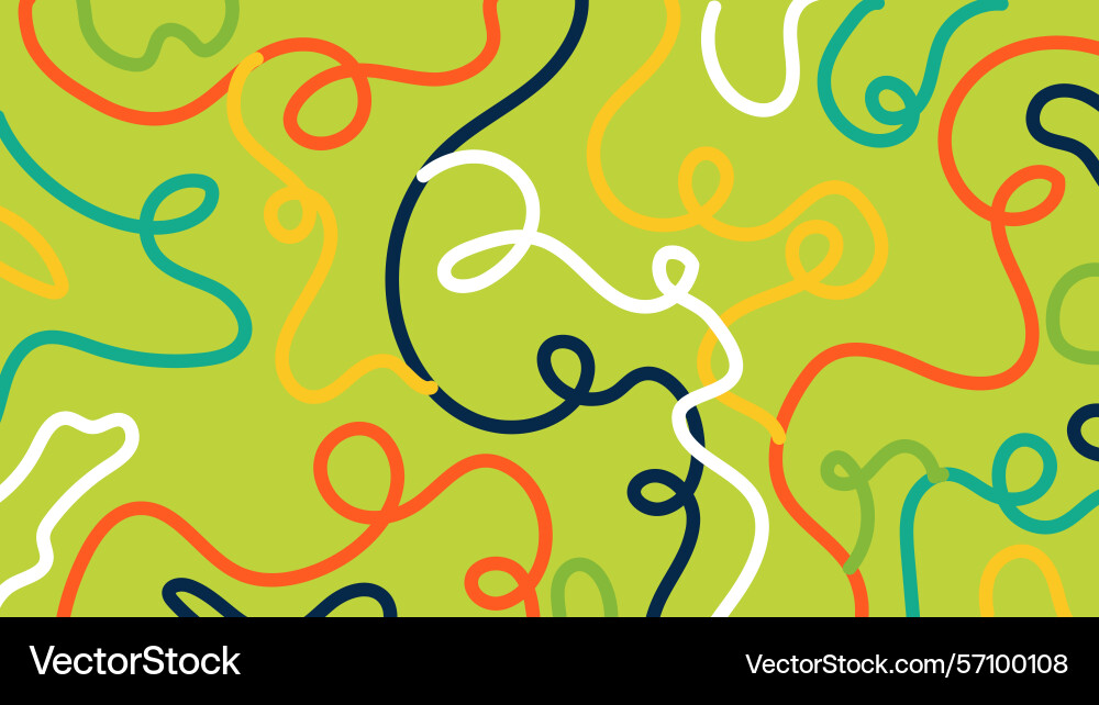 Lime squiggle background Lime squiggle background Vector Image