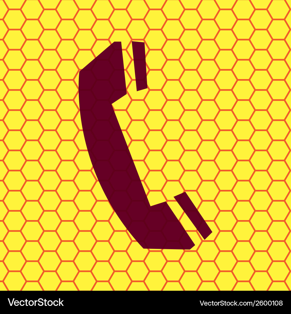 Phone flat modern web button and space for your vector image