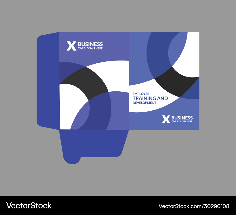 Presentation folder template design Vector Image