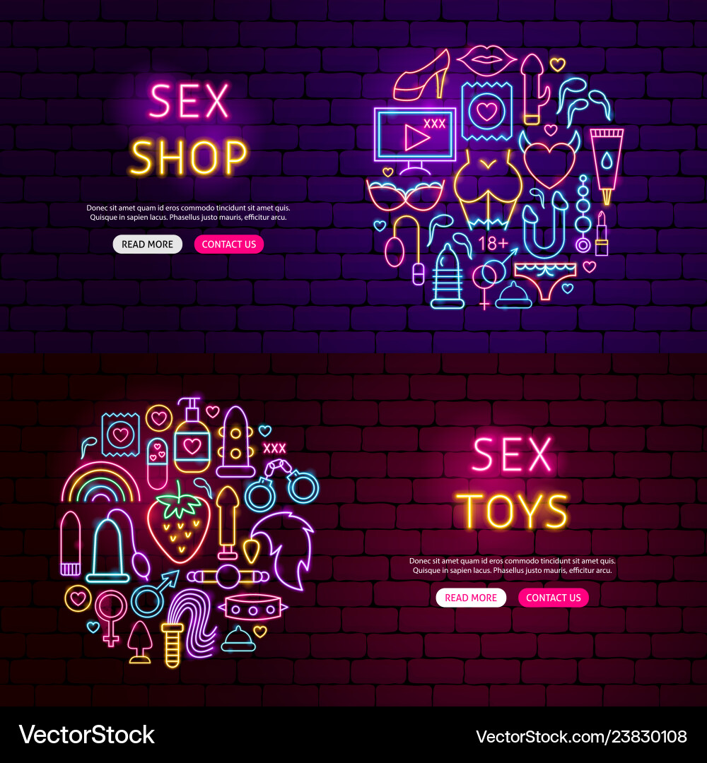 Sex website banners vector image