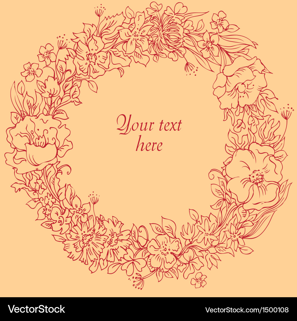 Wreath Royalty Free Vector Image - VectorStock