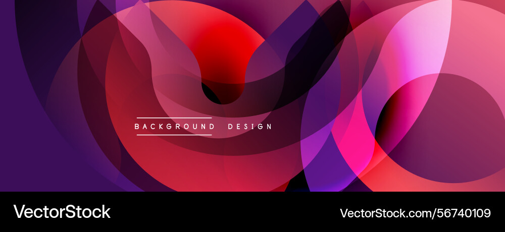 Abstract fluid shapes overlap creating vibrant Abstract fluid shapes overlap creating vibrant vector image