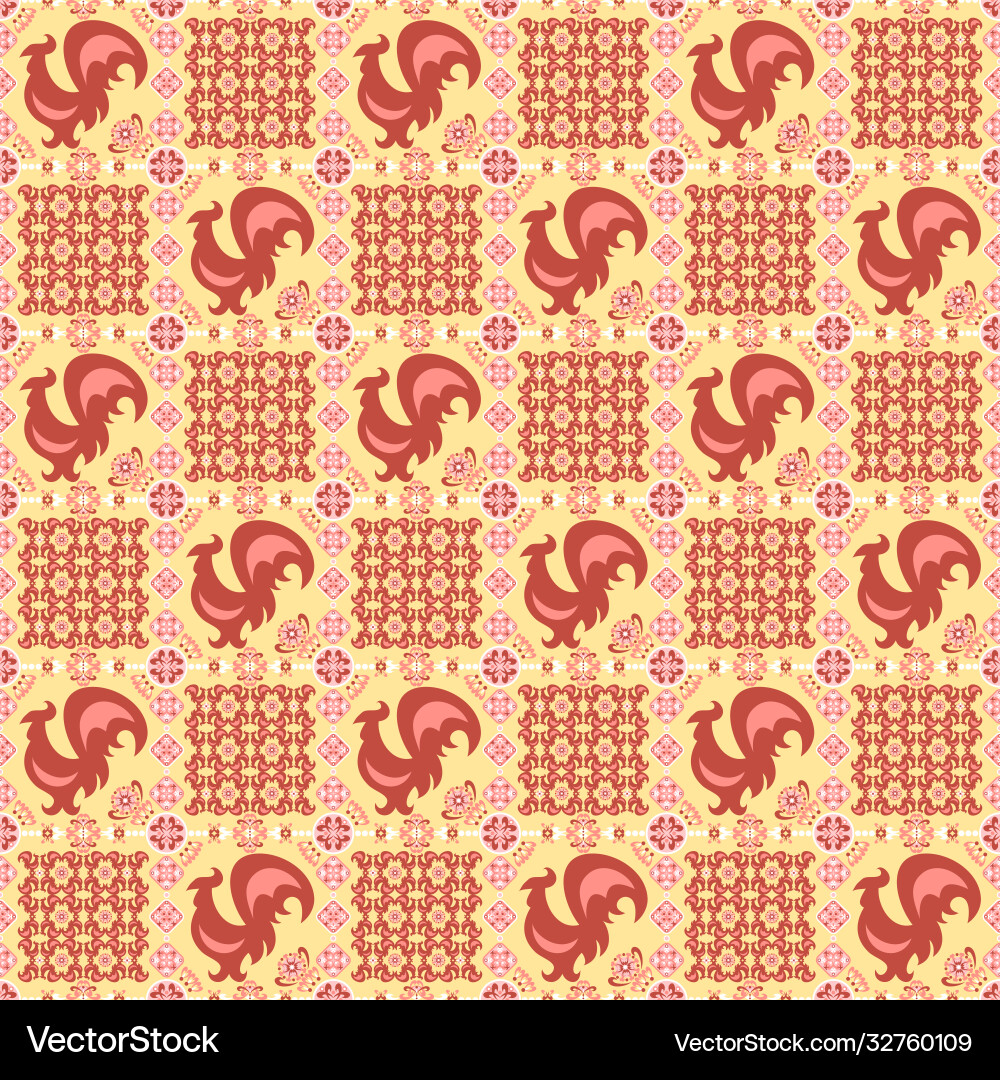 Abstract ornamental patch seamless pattern Vector Image