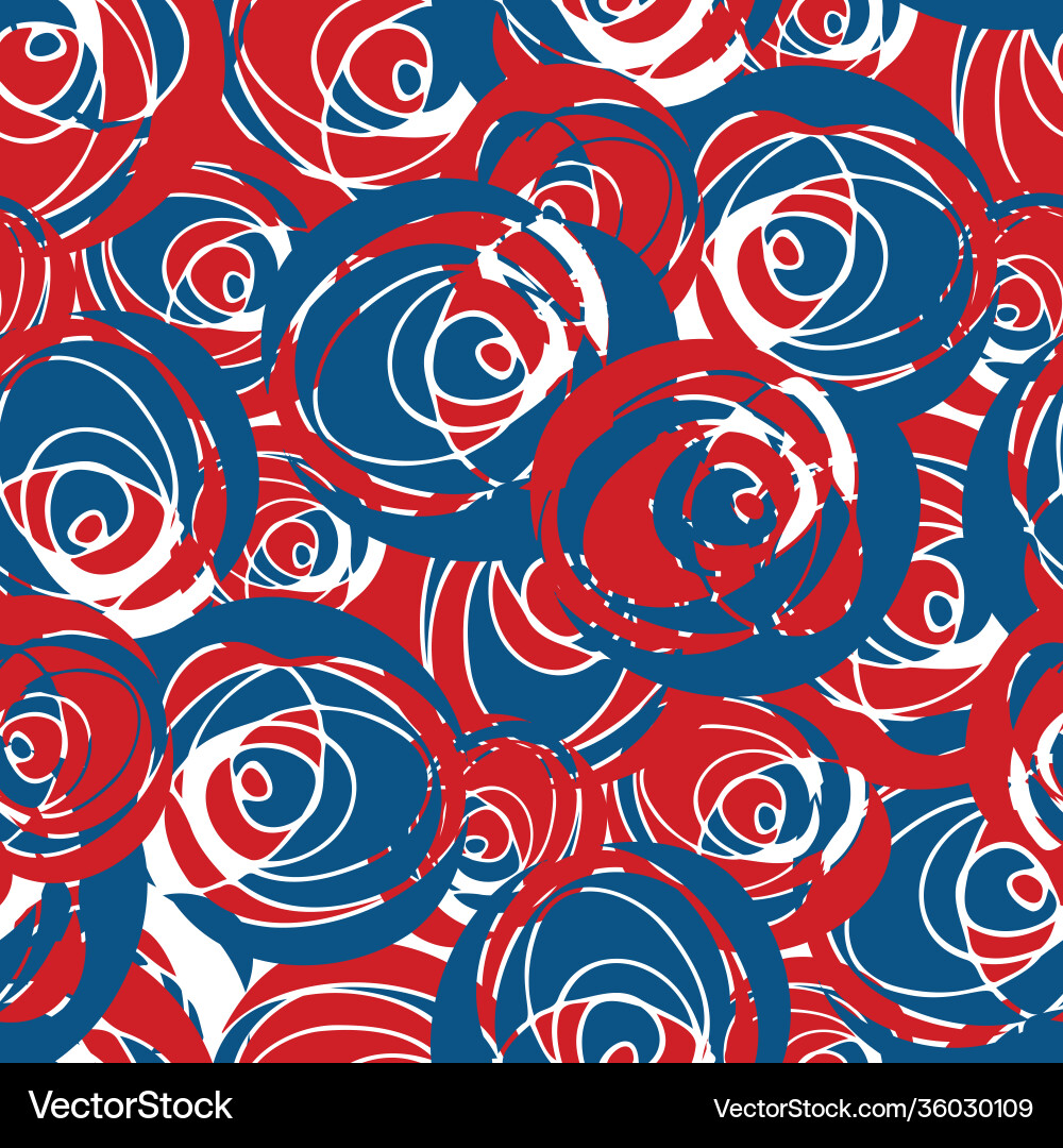 Abstract paint dab circle seamless pattern Abstract paint dab circle seamless pattern vector image