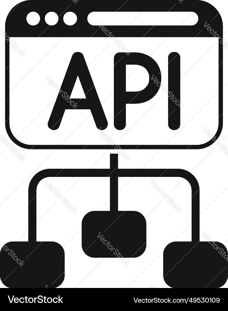 Api Schema Getriebe Hosting-Symbol einfache Code Api Schema Getriebe Hosting-Symbol einfache Code vektorbild
