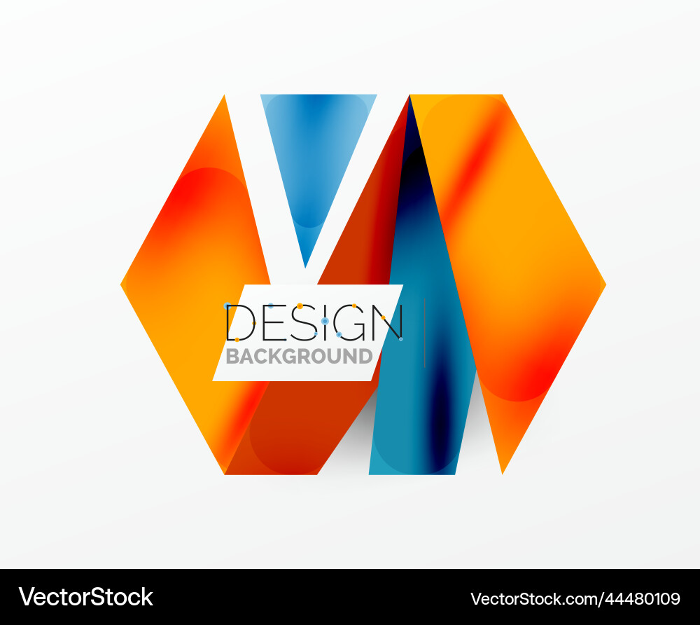 Background abstract overlapping shapes minimal Vector Image