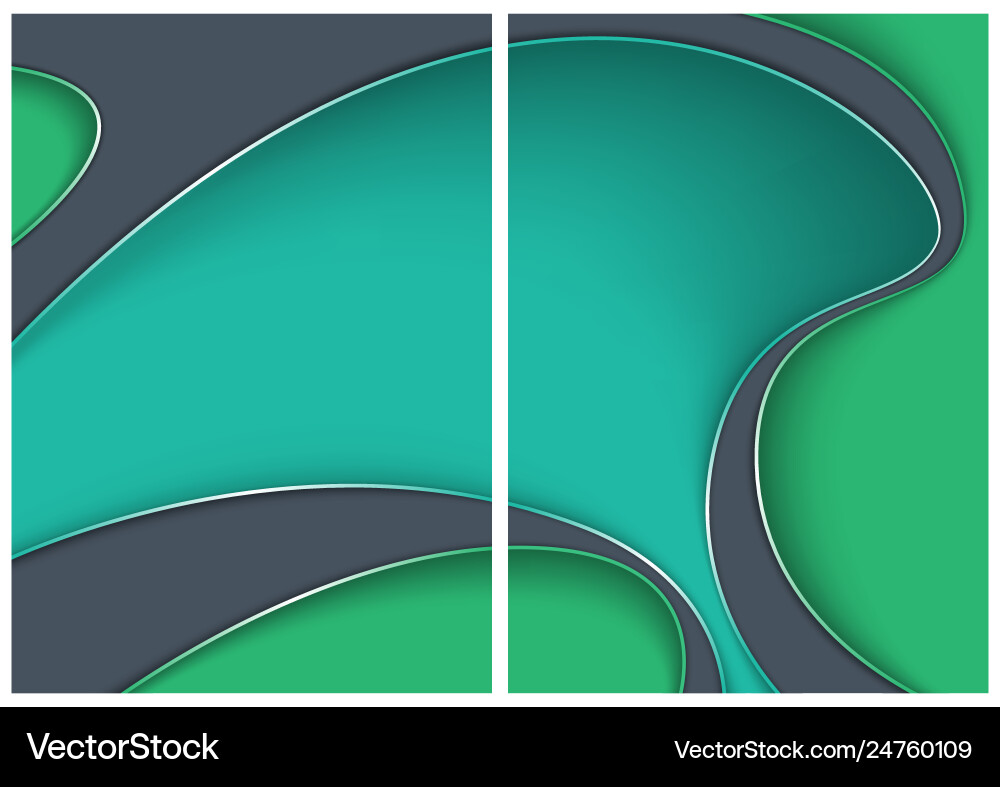 Backgrounds with abstract 3d shapes Vector Image
