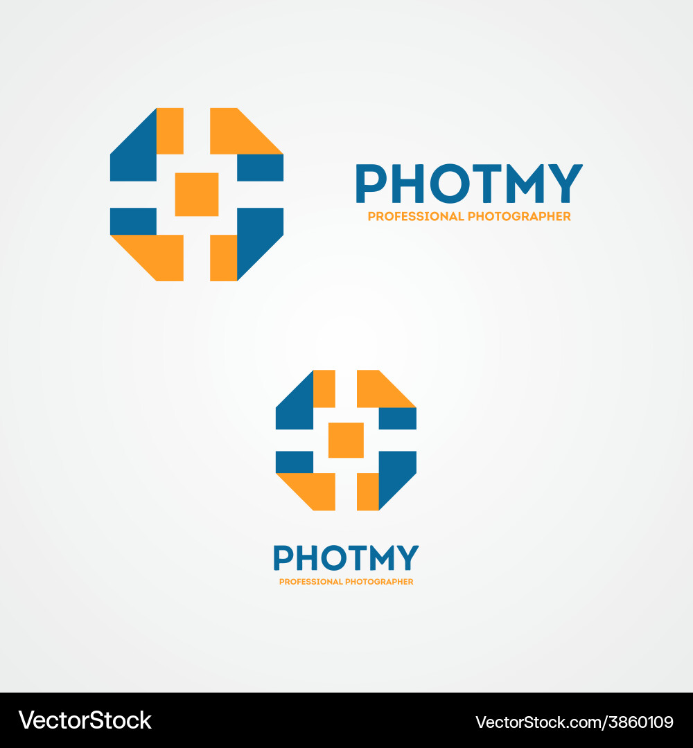 Camera shutter design logo Vector Image