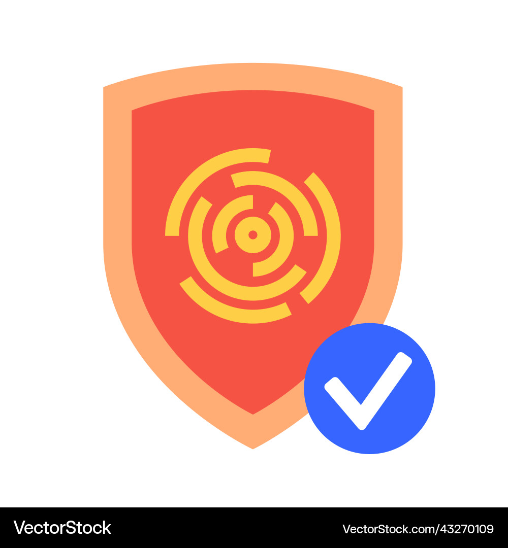 Fingerprint Authentication vector image