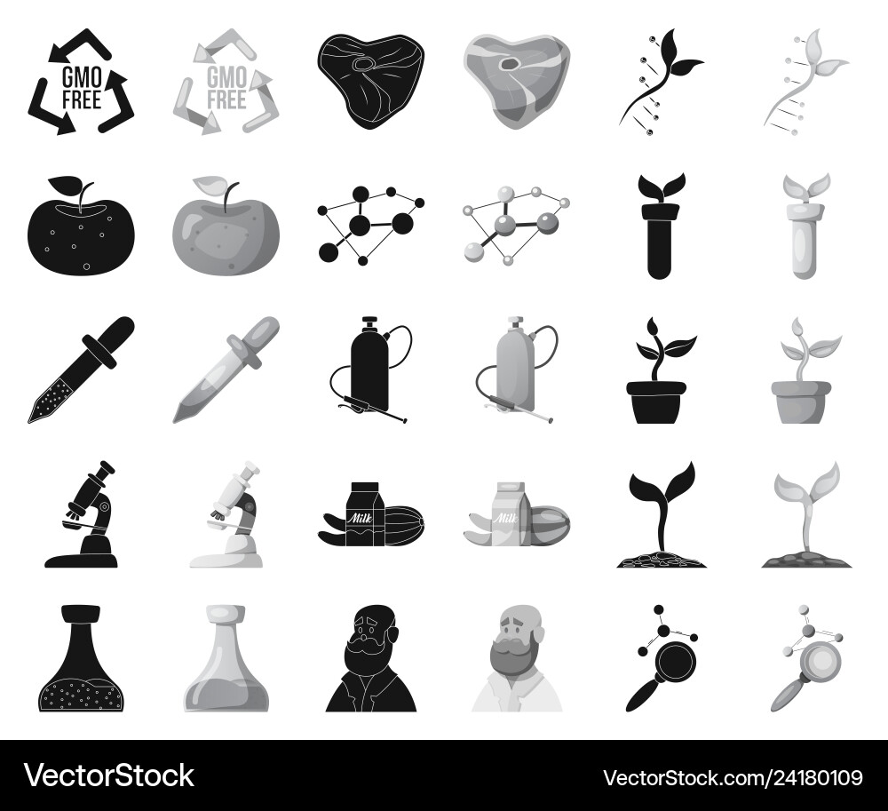 Isolated object of and symbol set Isolated object of and symbol set vector image