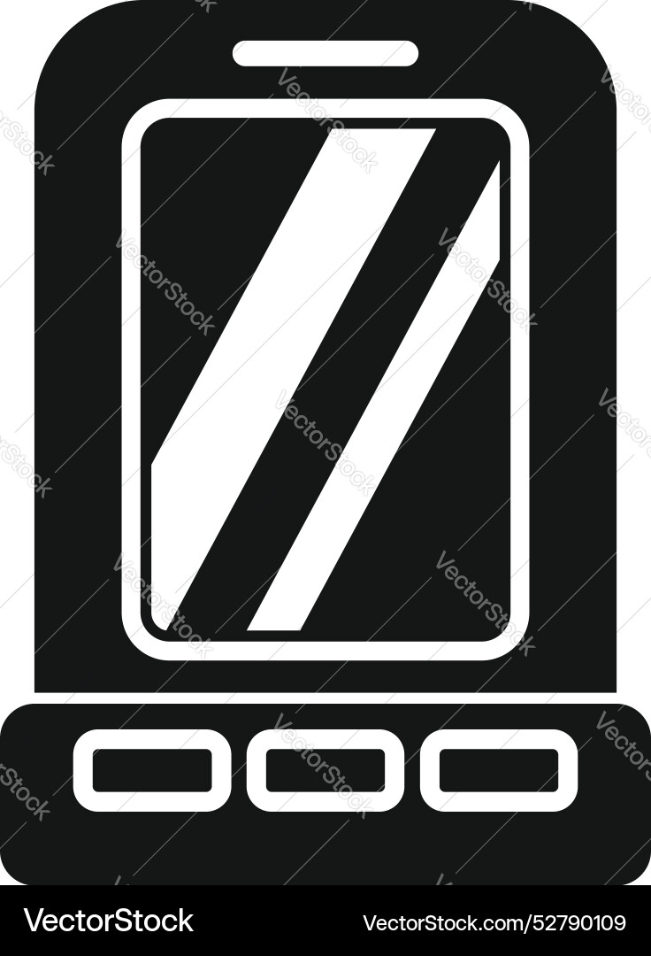 Mobile phone with buttons showing smartphone using Mobile phone with buttons showing smartphone using vector image