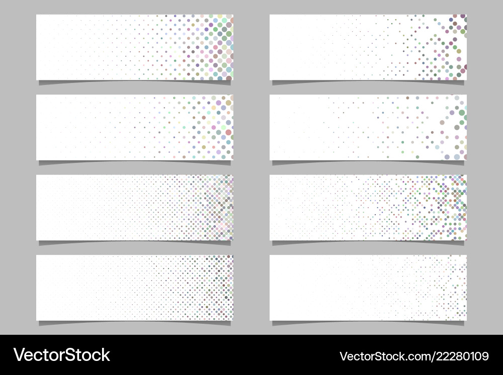 Modern abstract dot pattern banner background vector image