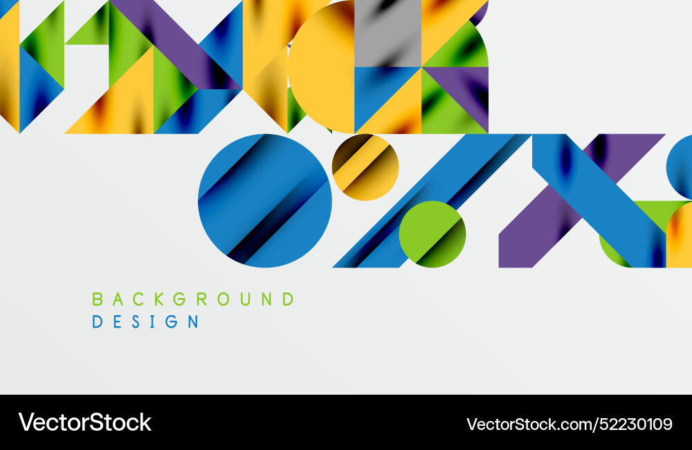 Neo memphis geometric pattern with circles Neo memphis geometric pattern with circles vector image