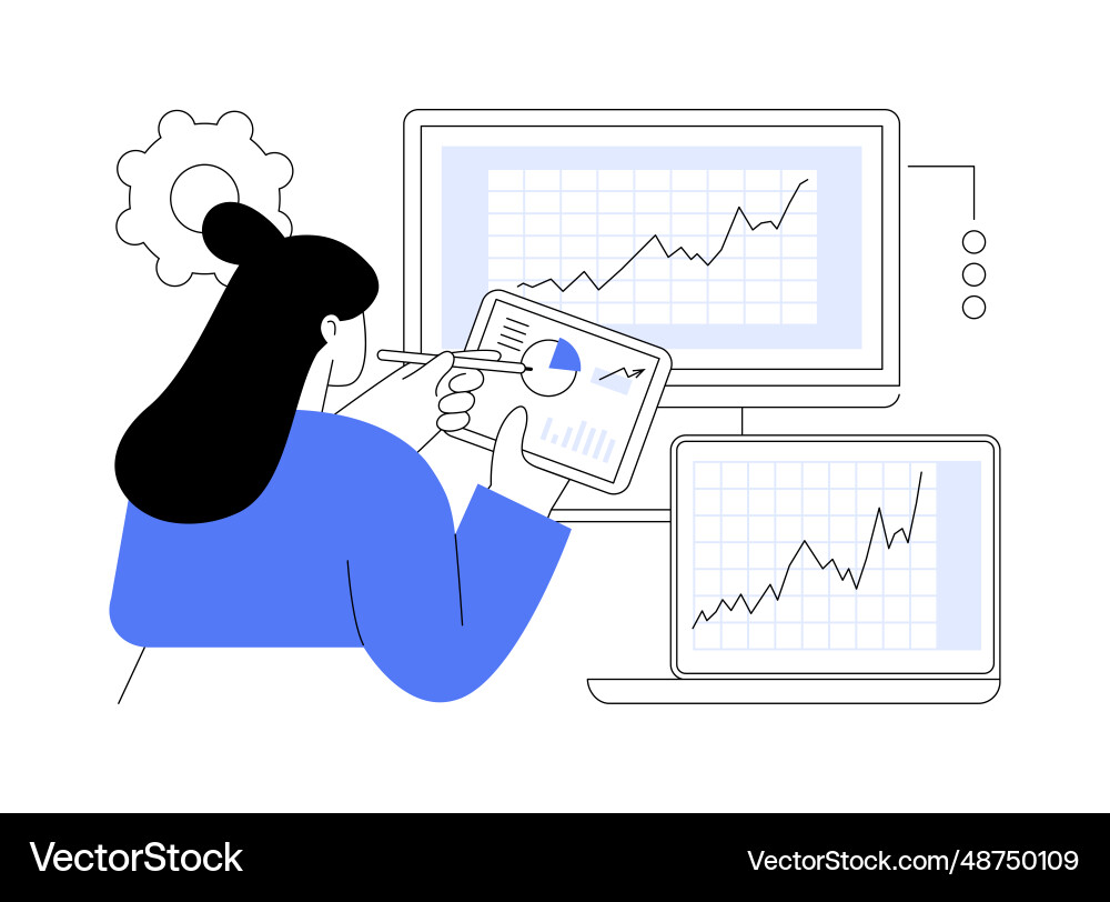 Predictive analysis abstract concept Predictive analysis abstract concept vector image