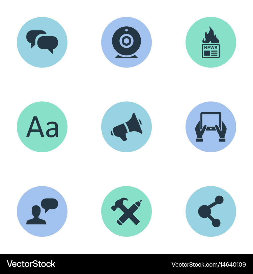 Set of simple user icons Vector Image