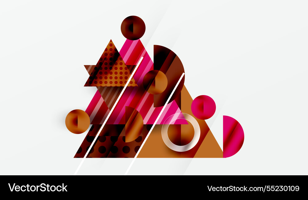 Sleek abstract background - layered triangles Vector Image