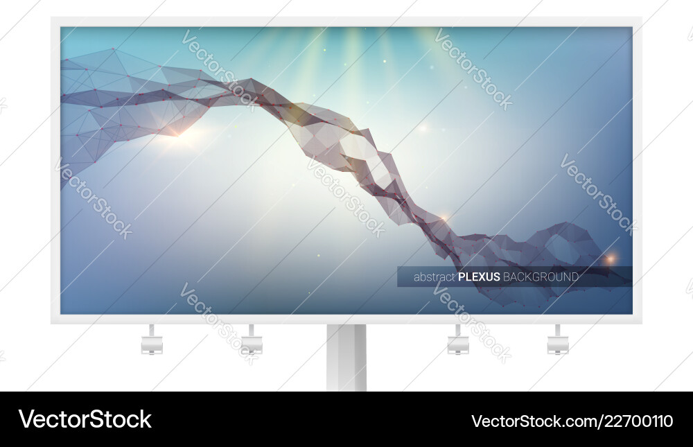 Abstract Cyber Background - Plexus vector image