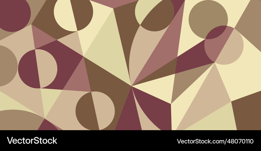 Abstract pattern of arbitrary geometric shapes Vector Image