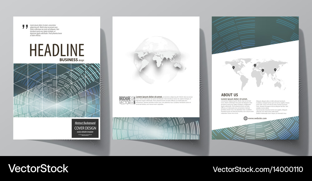 Business templates for brochure flyer booklet Business templates for brochure flyer booklet vector image