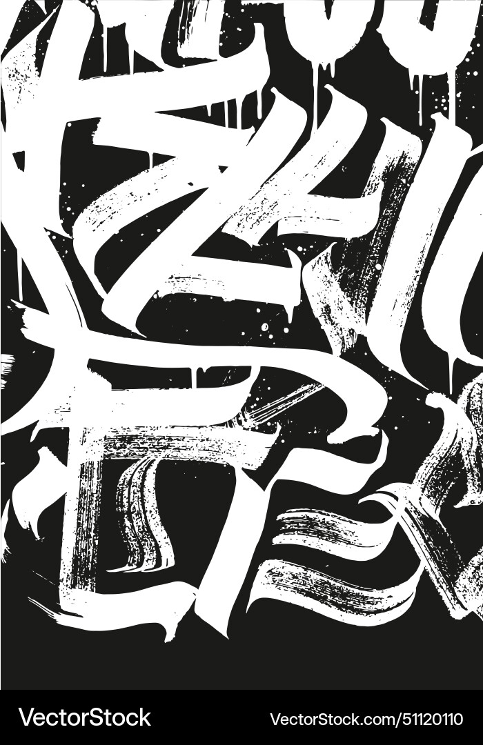 Calligraphy abstract graffiti lettering grunge Calligraphy abstract graffiti lettering grunge vector image